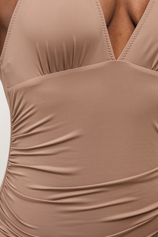 Answear.LAB jednoczęściowy strój kąpielowy WS26-KSD013 brązowy