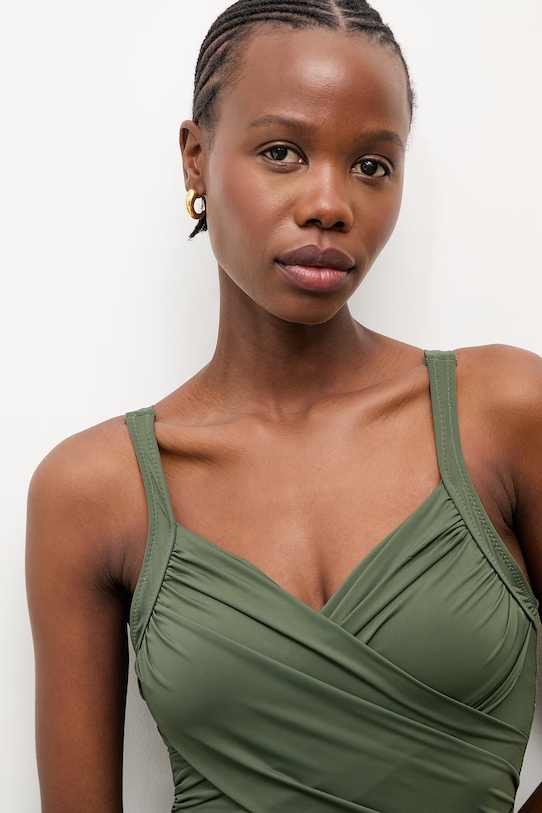 Answear.LAB strój kąpielowy jednoczęściowy damski WS26-KSD015 zielony