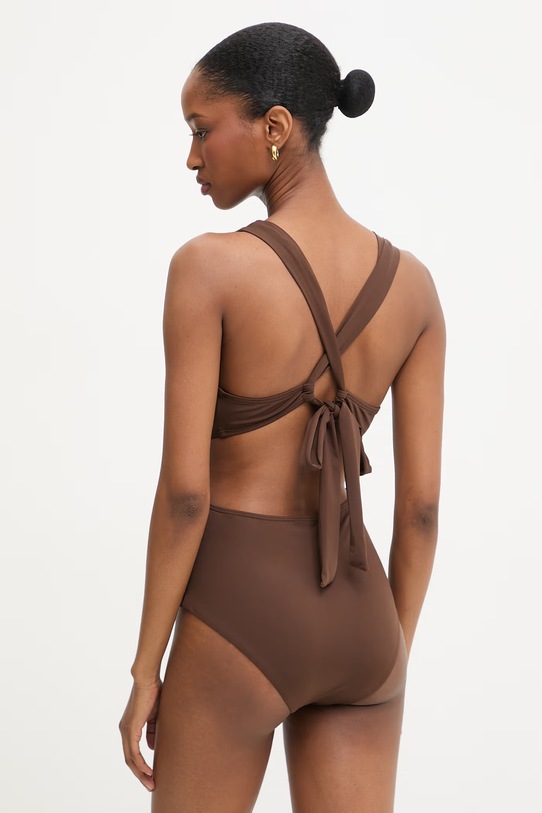 Odzież Answear.LAB strój kąpielowy jednoczęściowy damski WS26-KSD017 brązowy