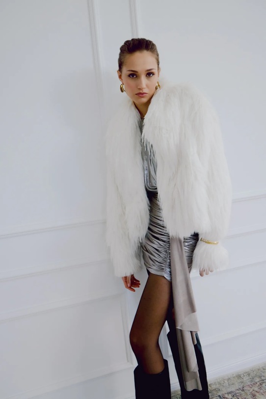 Answear.LAB kurtka bez kaptura biały 1703.tok