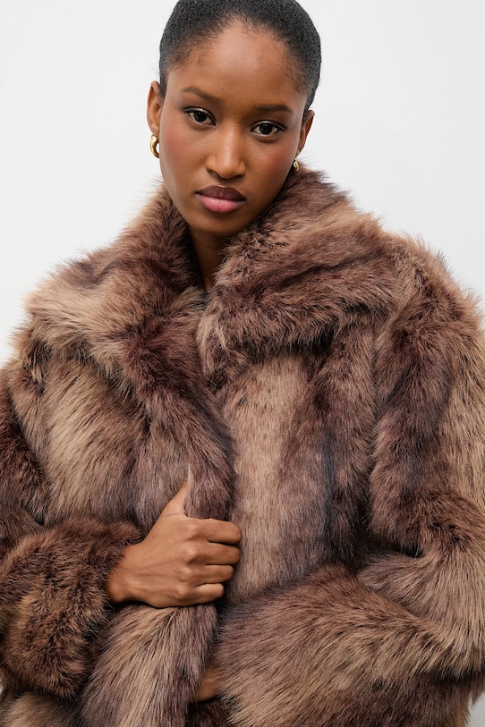 Answear.LAB kurtka brązowy 90161.tok