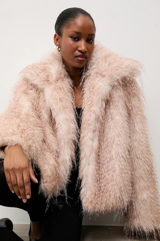 Answear.LAB kurtka 90167.tok beżowy