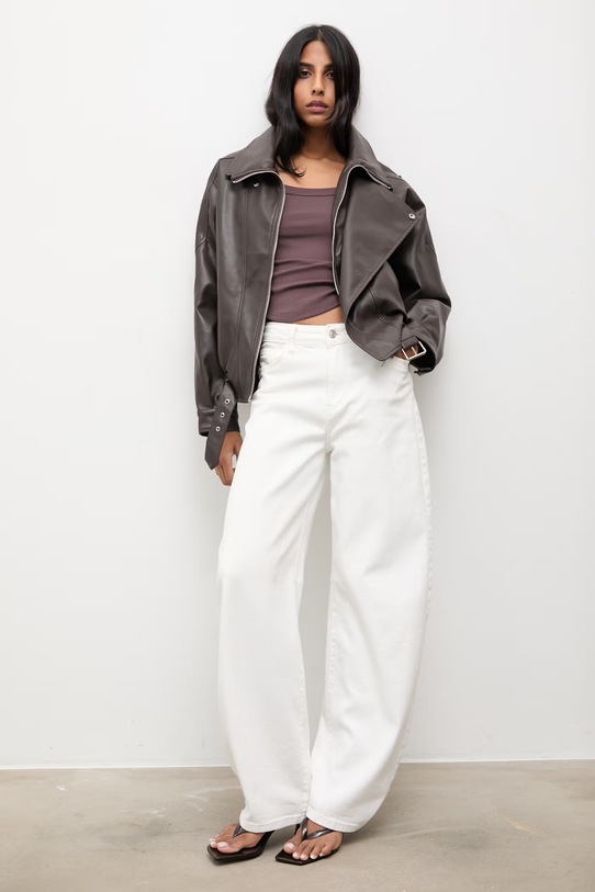 Answear.LAB kurtka 23505.fak brązowy WS26