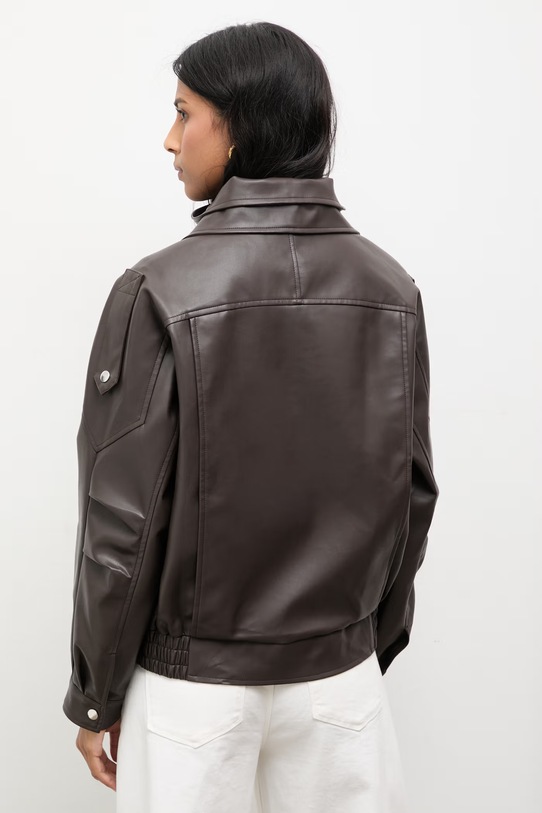 Odzież Answear.LAB kurtka 23505.fak brązowy