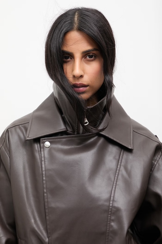 Answear.LAB kurtka 23505.fak brązowy