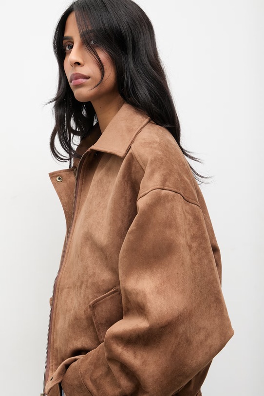 Answear.LAB kurtka 15768.fak brązowy