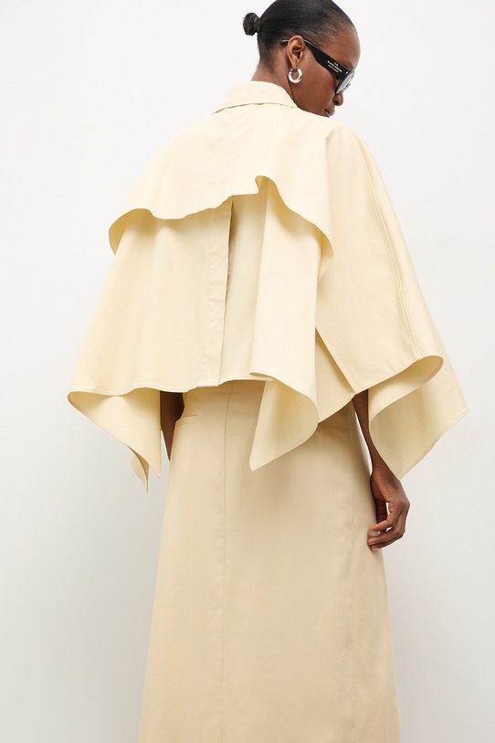 Odzież Answear.LAB kurtka oversize damska WS26-KUD011 żółty