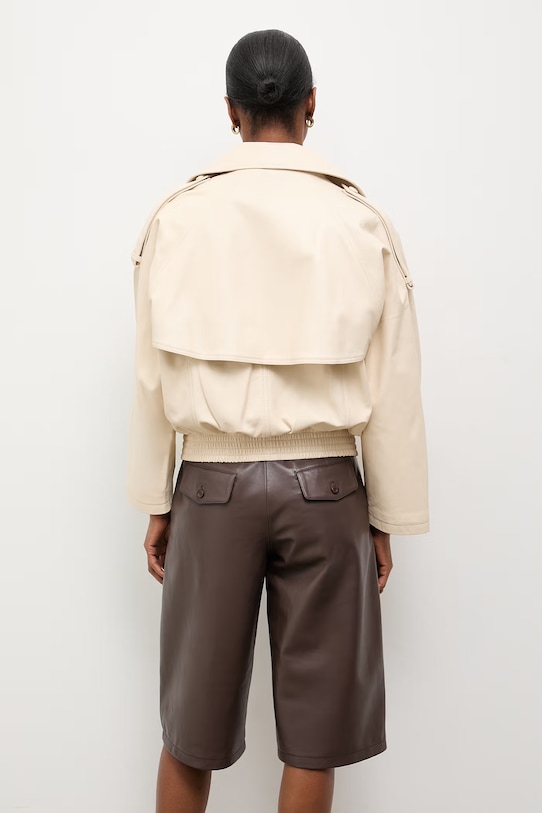 Odzież Answear.LAB kurtka damska skórzana CHARLOTTE z kolekcji Unscripted WS26-KUD012 beżowy