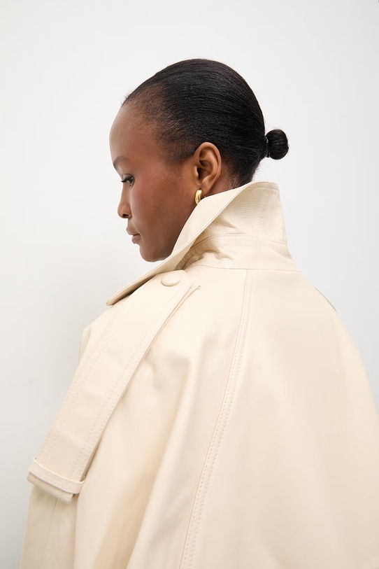 Answear.LAB kurtka damska skórzana CHARLOTTE z kolekcji Unscripted WS26-KUD012 beżowy