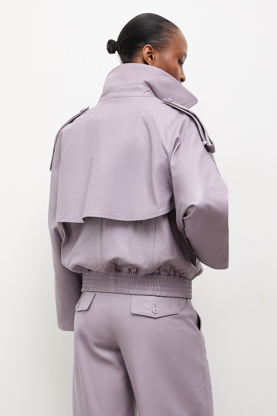 Odzież Answear.LAB kurtka damska skórzana CHARLOTTE z kolekcji Unscripted WS26-KUD012 fioletowy