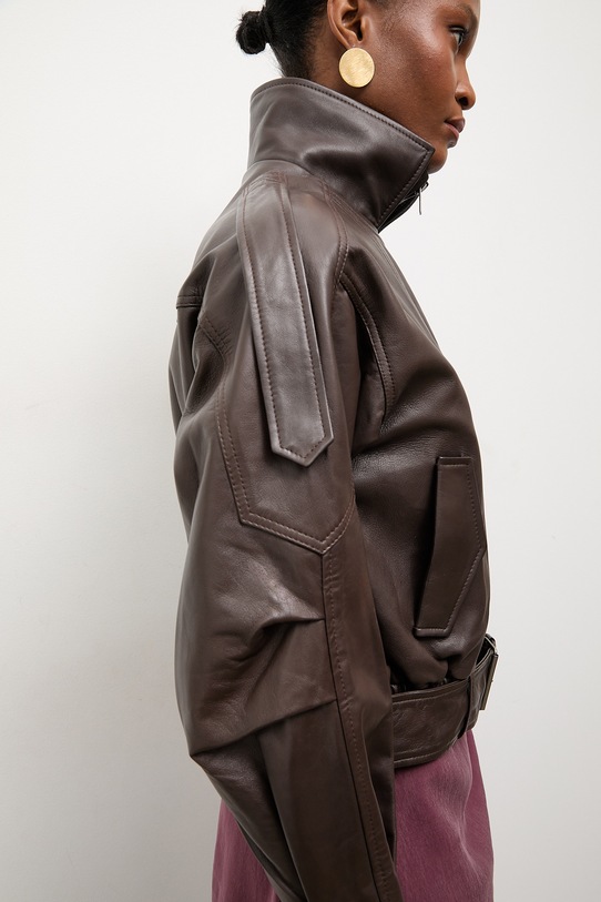 Answear.LAB ramoneska damska skórzana YARA z kolekcji Unscripted WS26-KUD014 brązowy