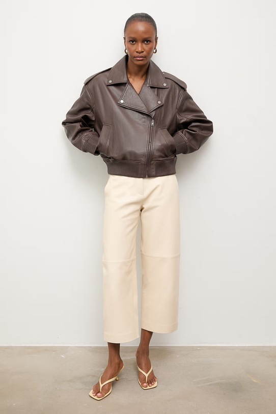 Answear.LAB ramoneska damska skórzana z kolekcji Unscripted brązowy WS26-KUD015