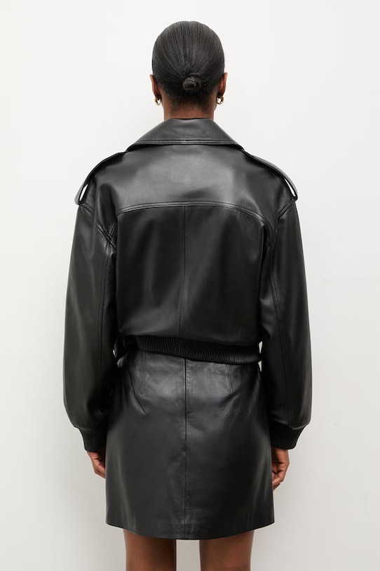 Odzież Answear.LAB ramoneska damska skórzana YARI z kolekcji Unscripted WS26-KUD015 czarny
