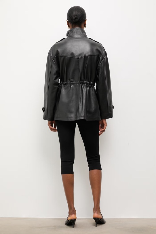 Odzież Answear.LAB kurtka damska skórzana ZEYA z kolekcji Unscripted WS26-KUD016 czarny