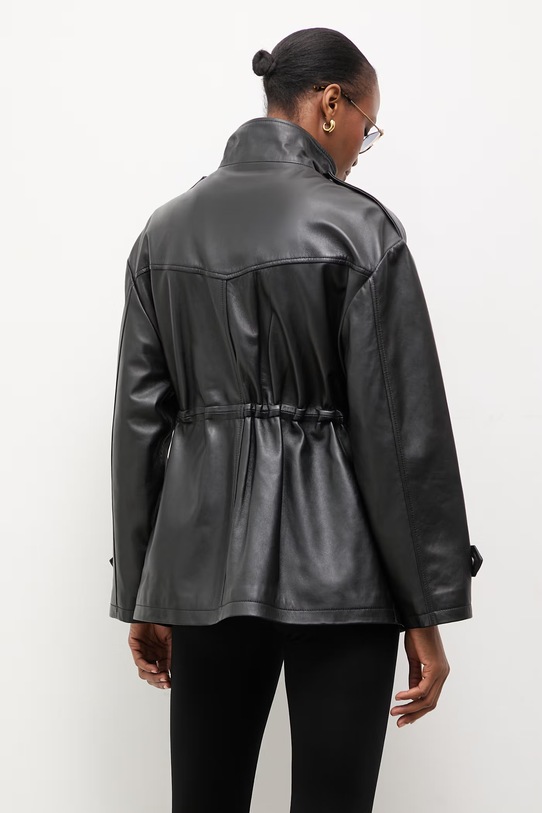 Answear.LAB kurtka damska skórzana ZEYA z kolekcji Unscripted WS26-KUD016 czarny
