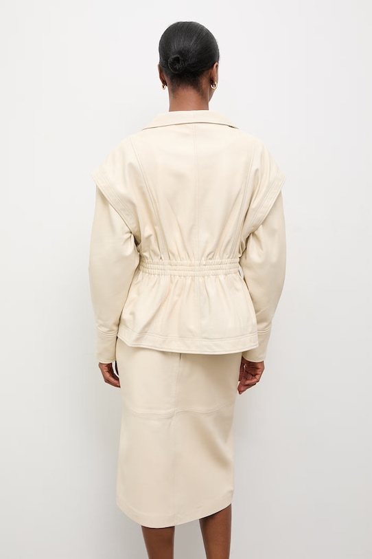 Odzież Answear.LAB kurtka skórzana NOOR z kolekcji Unscripted WS26-KUD017 beżowy