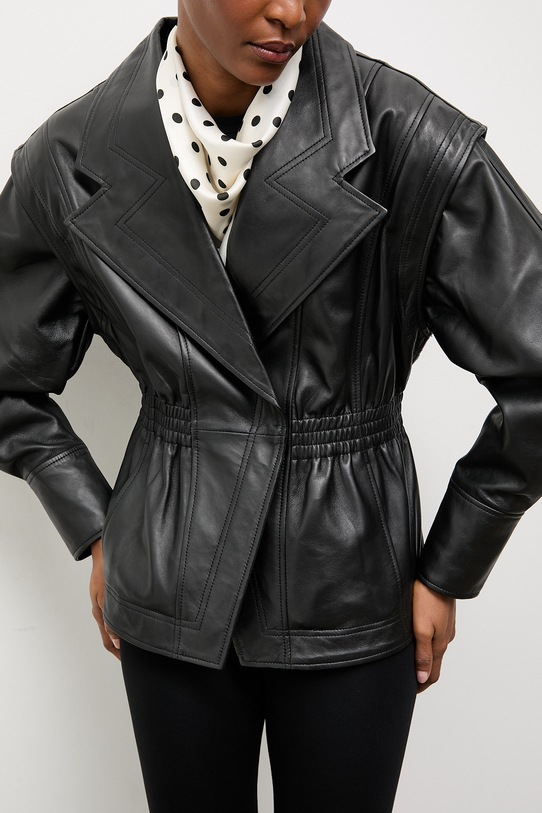 Answear.LAB kurtka skórzana NOOR z kolekcji Unscripted WS26-KUD017 czarny WS26