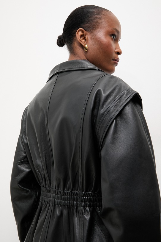 Answear.LAB kurtka skórzana NOOR z kolekcji Unscripted czarny WS26-KUD017