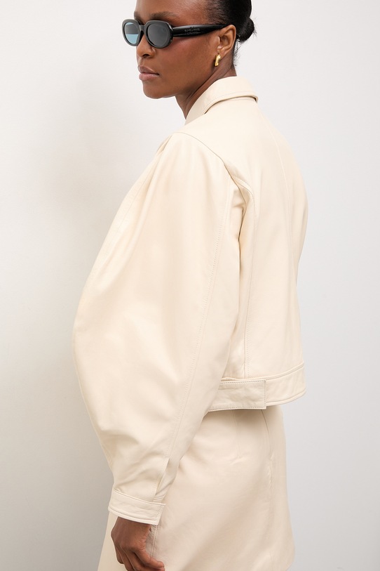 Answear.LAB kurtka skórzana LEYLANI z kolekcji Unscripted WS26-KUD019 beżowy