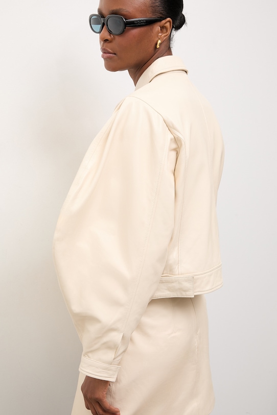 Answear.LAB kurtka skórzana LEYLANI z kolekcji Unscripted WS26-KUD019 beżowy