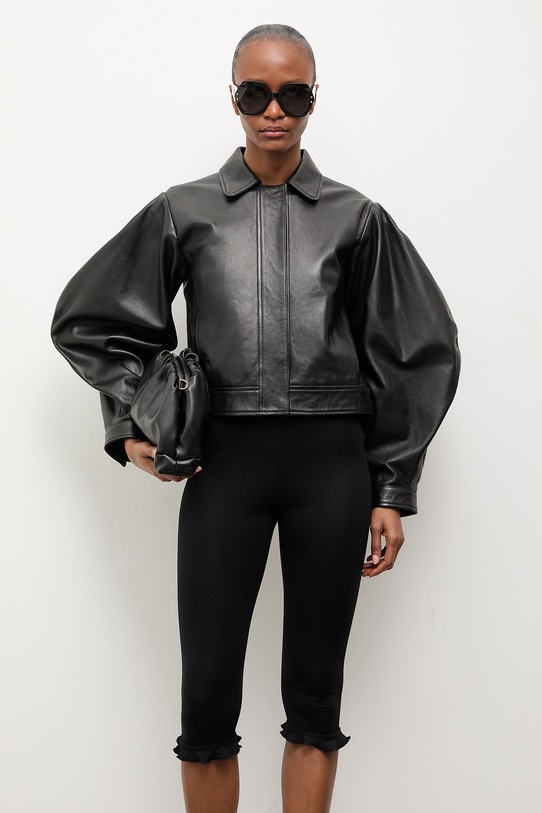 Answear.LAB kurtka skórzana LEYLANI z kolekcji Unscripted WS26-KUD019 czarny WS26