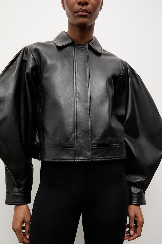 Answear.LAB kurtka skórzana LEYLANI z kolekcji Unscripted czarny WS26-KUD019