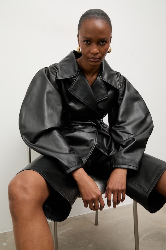 Answear.LAB kurtka skórzana LANI z kolekcji Unscripted WS26-KUD020 czarny
