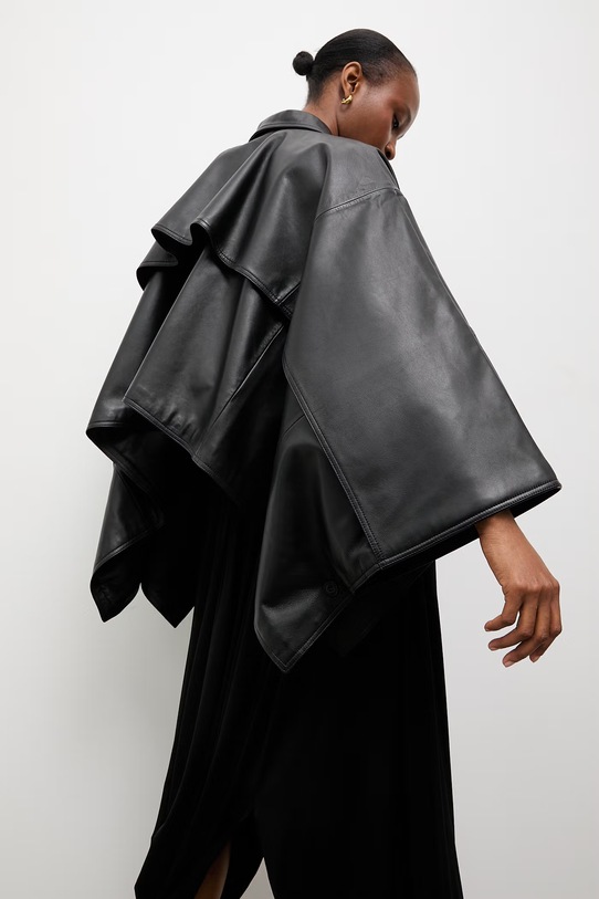 Answear.LAB kurtka damska skórzana VEXA czarny WS26-KUD021