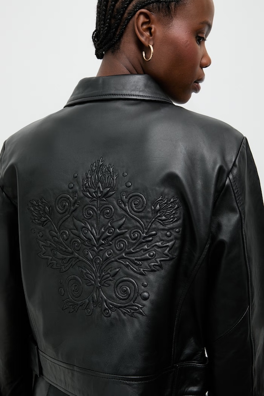 Odzież Answear.LAB kurtka damska skórzana LUMA LUMA czarny