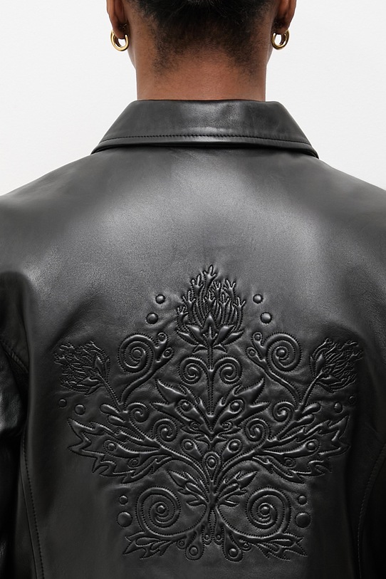 Answear.LAB kurtka damska skórzana LUMA czarny WS26-KUD022