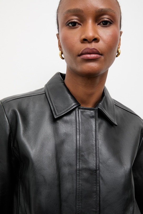 Answear.LAB kurtka damska skórzana LUMA WS26-KUD022 czarny