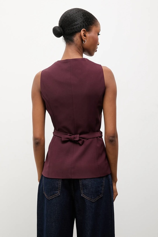 Odzież Answear.LAB kamizelka 120684.tok bordowy