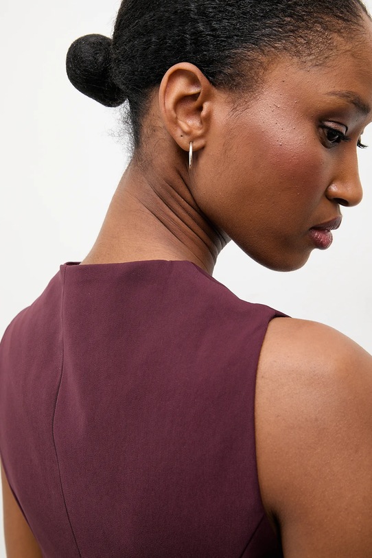 Answear.LAB kamizelka 120684.tok bordowy