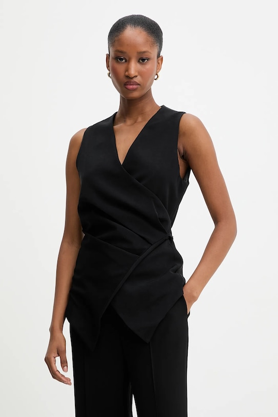 Answear.LAB kamizelka czarny 120684.tok