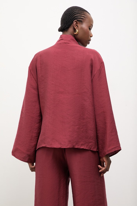 Odzież Answear.LAB marynarka damska z lyocellem WS26-KZD006 czerwony