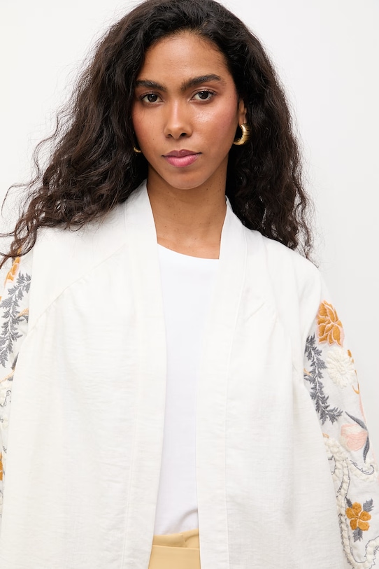 Answear.LAB koszula non-iron damska bawełniana WS26-KZD008 beżowy