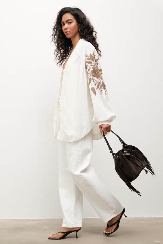 Odzież Answear.LAB marynarka damska z dodatkiem lnu WS26-KZD009 beżowy