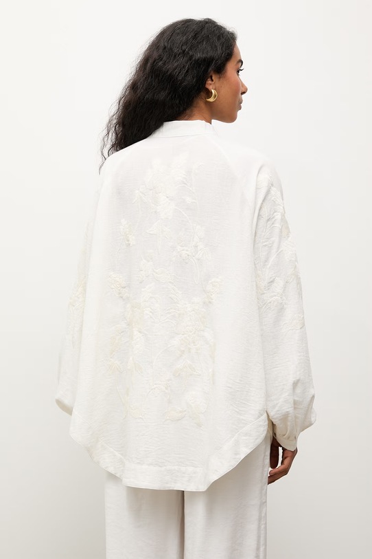 Odzież Answear.LAB marynarka damska z wiskozą WS26-KZD011 beżowy