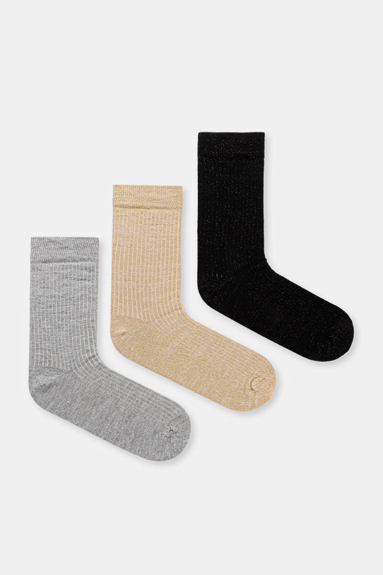 Answear.LAB skarpetki 3-pack skarpetki długie żółty C208.tok