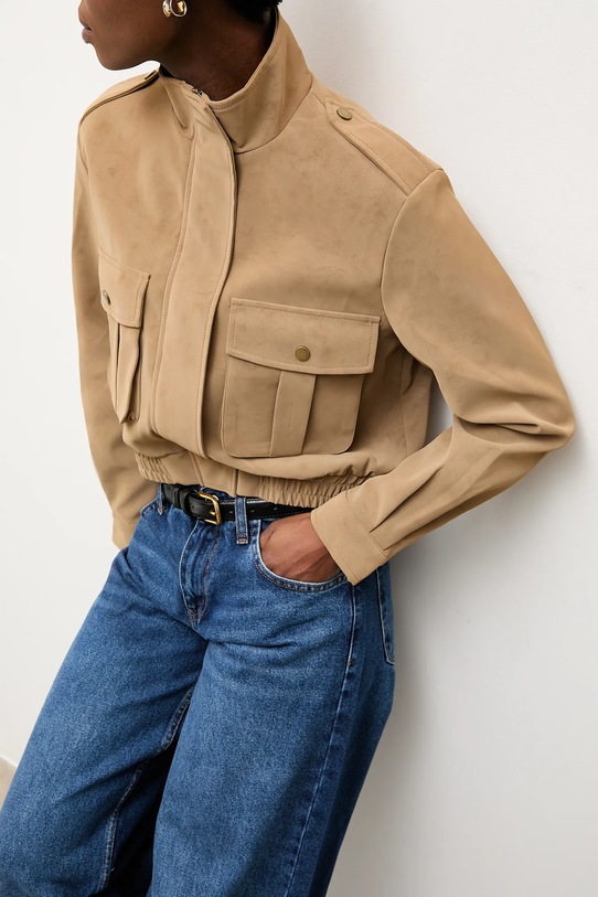 Answear.LAB kurtka beżowy 8808.FLK