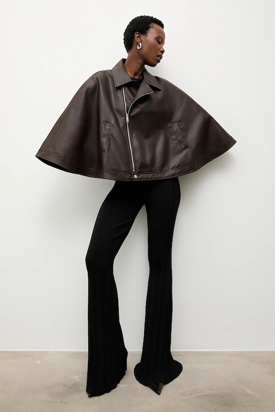 Answear.LAB poncho nieocieplane brązowy 8809.FLK