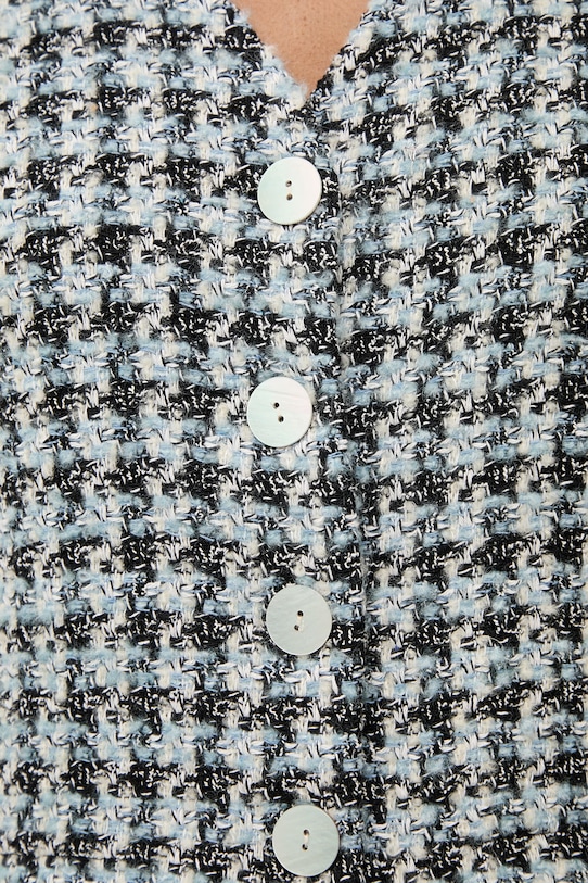 Answear.LAB kamizelka jednorzędowa damska WS26-MKD010 niebieski