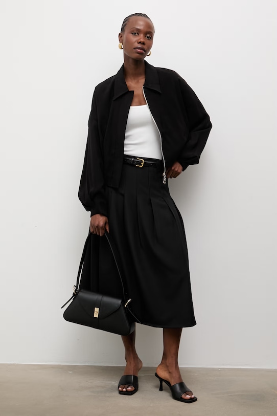 Answear.LAB bunda bomber dámska 160895.tok čierna WS26