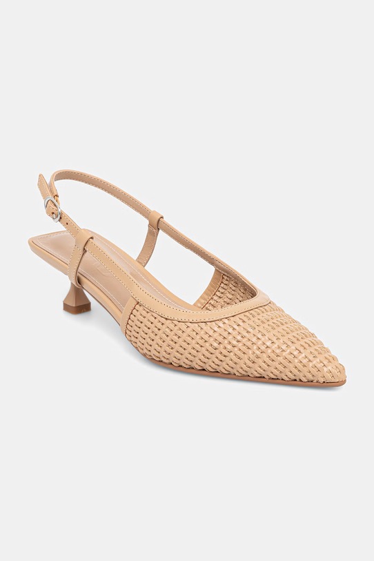 Kožené lodičky Answear.LAB LA-D24018-C2081-L.hak béžová WS26