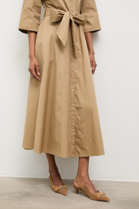 Answear.LAB tocuri din piele intoarsa calcai expus maro WS26-OBD001