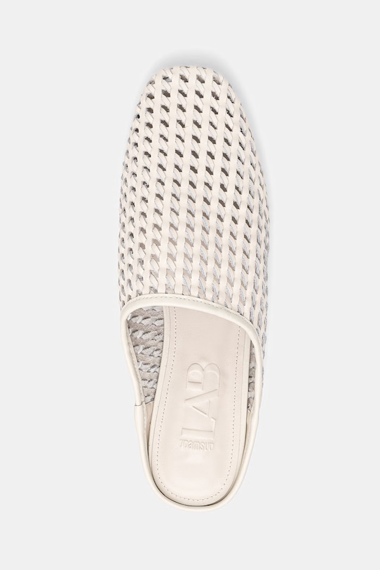 Kožené pantofle Answear.LAB SH-D24210-3220H.hak béžová