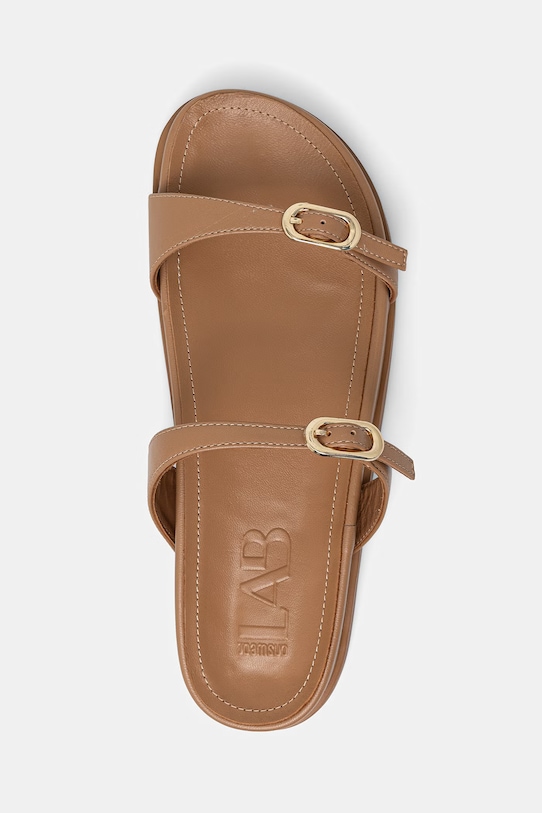 Answear.LAB klapki skórzane LA-89863-2079A.hak beżowy