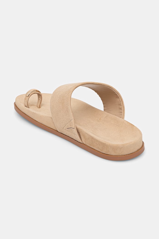 Obuwie Answear.LAB klapki zamszowe SH-L24088-1969A.hak beżowy