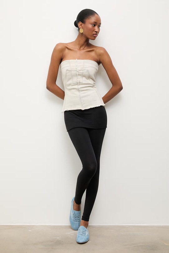 Answear.LAB sneakers din piele întoarsă POWDER BLUE powernude.hak