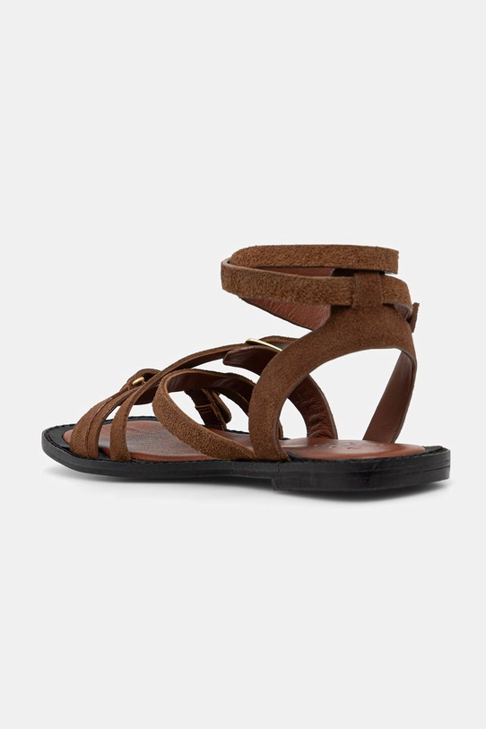 Obuwie Answear.LAB sandały damskie zamszowe WS26-OBD011 brązowy